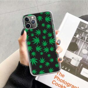 Cannabis Greens Pattern iPhone 12 (Mini, Pro & Pro Max) Cover