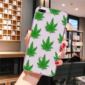 Cannabis Leaves All Over iPhone 12 (Mini, Pro & Pro Max) Case