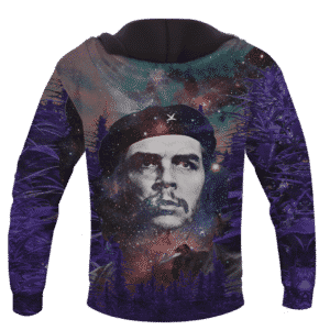 Che Guevara Cannabis Space Galaxy Farm Pullover Hoodie