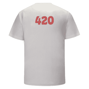 Cool Smoking Marijuana Bong Awesome 420 White T-shirt