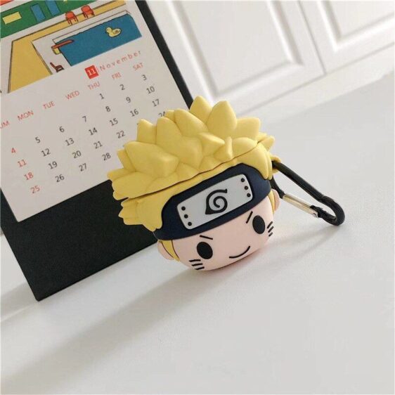 Cute Chibi Smirk Naruto Uzumaki Head 3D Airpods Case