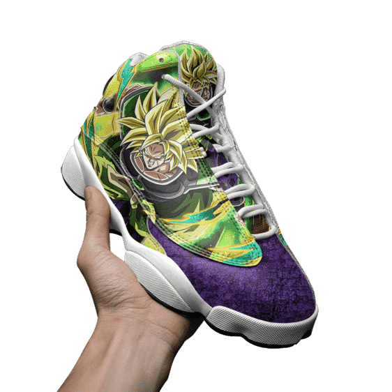 DBZ Broly Super Saiyan Collectors Item Basketball Shoes - Mockup 3