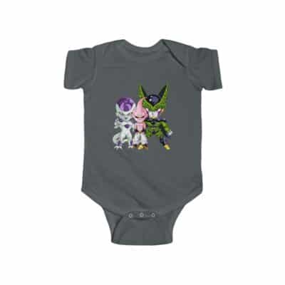 DBZ Cute Cell Kid Buu Frieza Chibi Villains New Born Onesie