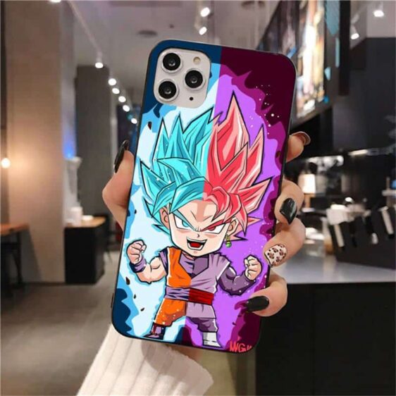 DBZ Goku Blue Goku Black iPhone 12 (Mini, Pro & Pro Max) Cover