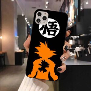 DBZ Goku Silhouette Goku Name iPhone 12 (Mini, Pro & Pro Max) Case