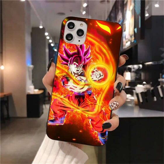DBZ Goku Super Saiyan God Red iPhone 12 (Mini, Pro & Pro Max) Cover