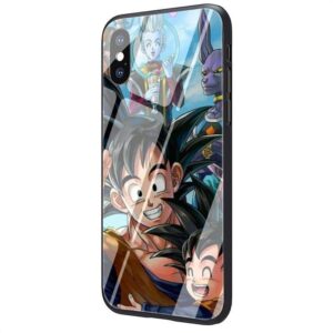 DBZ Happy Goku Goten Whis and Beerus iPhone 12 (Mini, Pro & Pro Max) Case