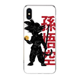 DBZ Kid Goku holding Dragon Ball iPhone 12 (Mini, Pro & Pro Max) Case