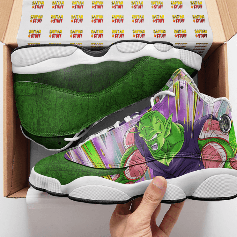 Download DBZ Piccolo Awesome Dokkan Art Green Basketball Sneakers ...