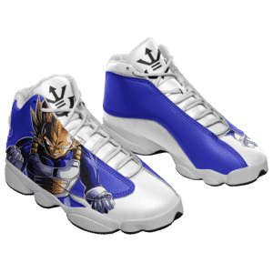 DBZ Vegeta The Saiyan Prince Dope Basketball Sneakers - Mockup 1