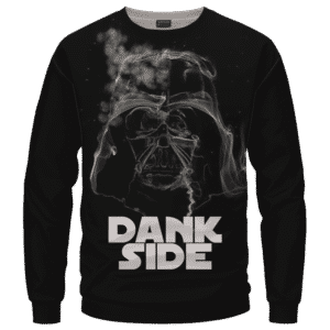 Darth Vader Smoke Dank Side Spoof Parody Sweatshirt