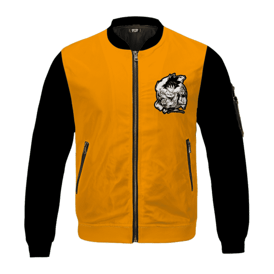 Dragon Ball Classic Son Goku Black Orange Bomber Jacket