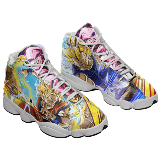 Dragon Ball Goku Kid Buu Vegeta Awesome Collectors Item Basketball Shoes - Mockup 1