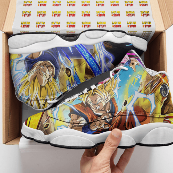 Dragon Ball Goku Kid Buu Vegeta Awesome Collectors Item Basketball Shoes - Mockup 2