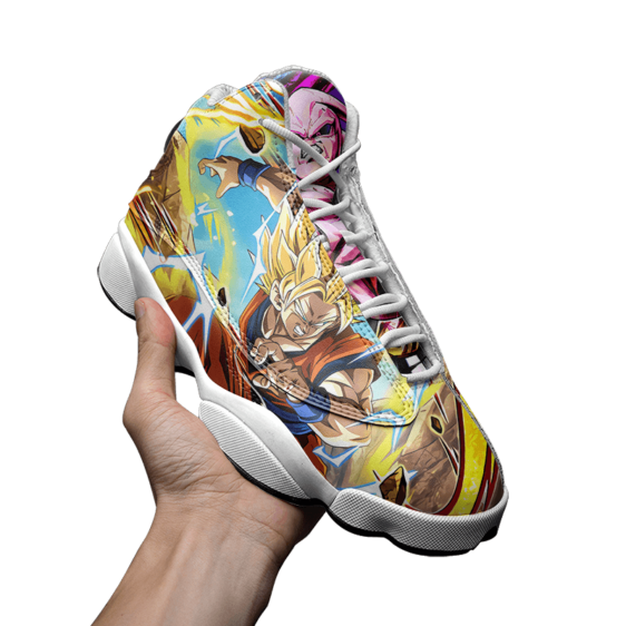 Dragon Ball Goku Kid Buu Vegeta Awesome Collectors Item Basketball Shoes - Mockup 3