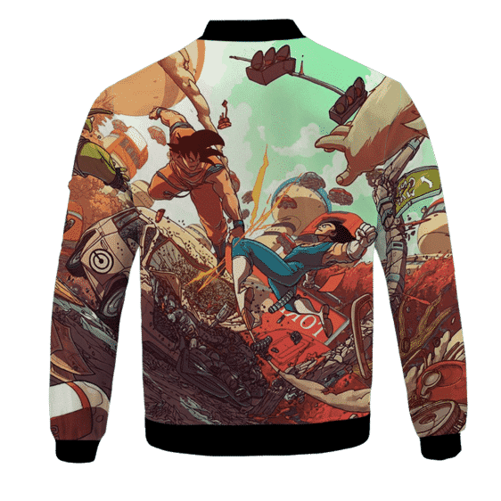 Dragon Ball Son Goku Versus Vegeta Saiyan Battle Bomber Jacket