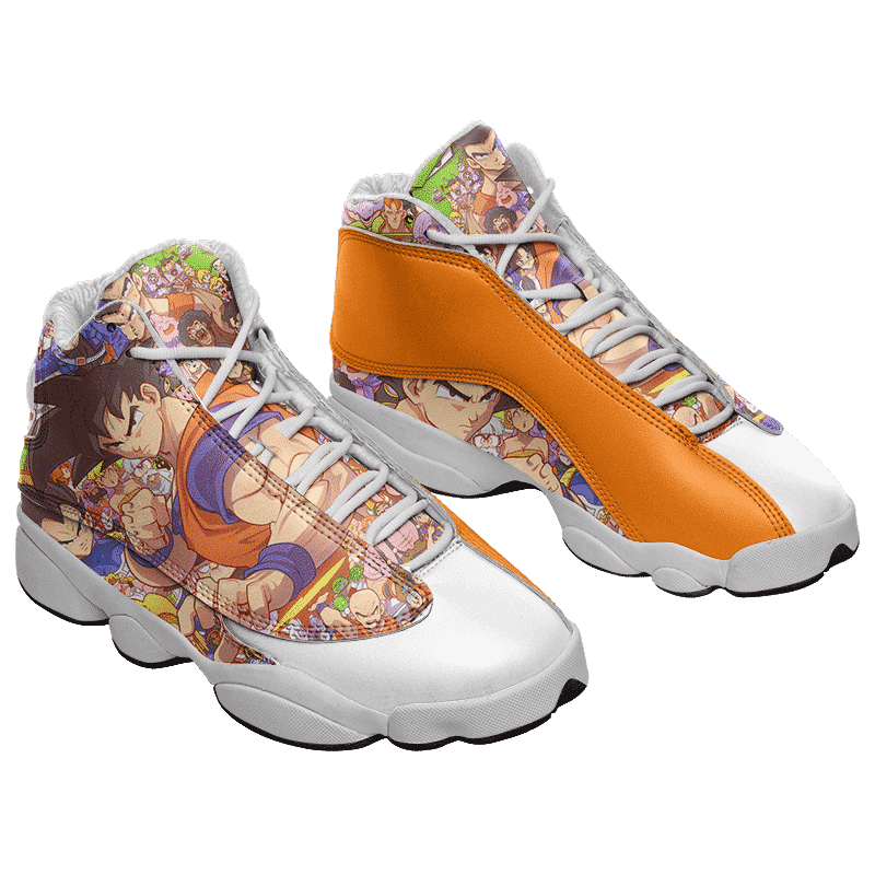 Dragon Ball Z All Characters Goku Basketball Sneaker Shoes - Saiyan Stuff