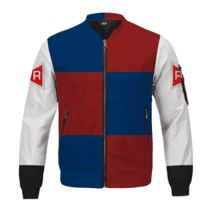 Dragon Ball Z Android 21 Red Ribbon Army Cosplay Bomber Jacket