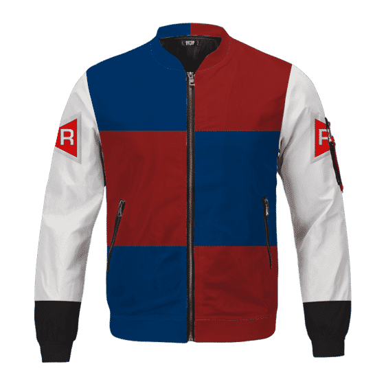 Dragon Ball Z Android 21 Red Ribbon Army Cosplay Bomber Jacket