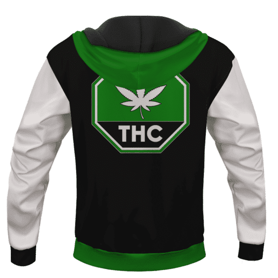 Green THC Contaminated Cannabis Marijuana Themed Hoodie