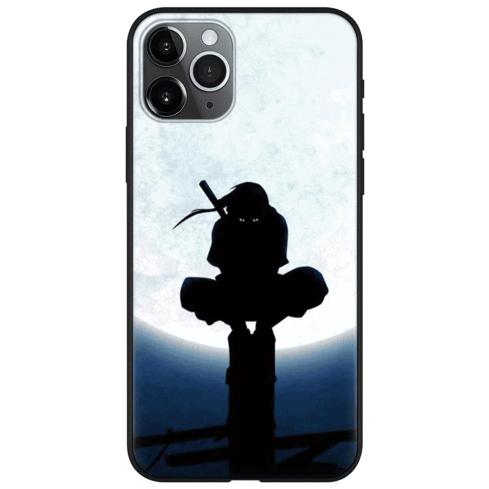 Itachi Uchiha Bright Full Moon Silhouette iPhone 12 Case