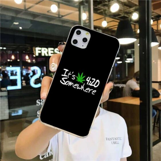 It's 420 Somewhere Black iPhone 12 (Mini, Pro & Pro Max) Case