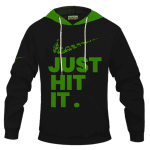Just Hit It Nike Inspired 420 Marijuana Adult Pullover Hoodie