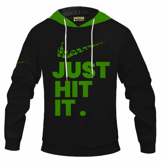Just Hit It Nike Inspired 420 Marijuana Adult Pullover Hoodie