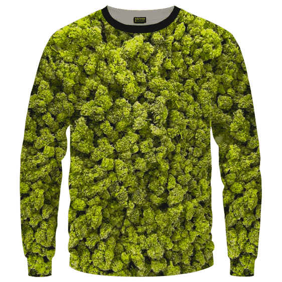 Marijuana Kush Nugs All Over Print Awesome Crewneck Sweater