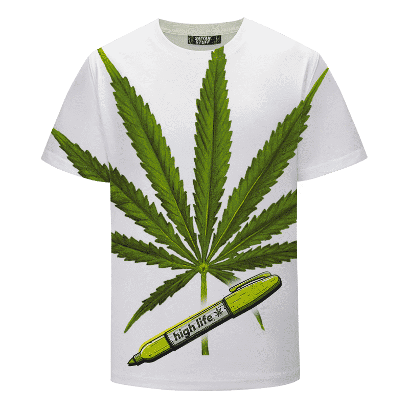 Seven Leaf Smoke Weed Everyday White T-Shirt – Men's