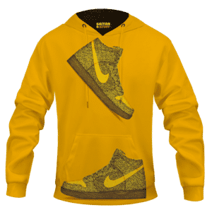 Marijuana Nike Inspired Air Jordan Sneaker Head Orange Hoodie