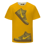 Marijuana Nike Inspired Air Jordan Sneaker Head Orange T-shirt