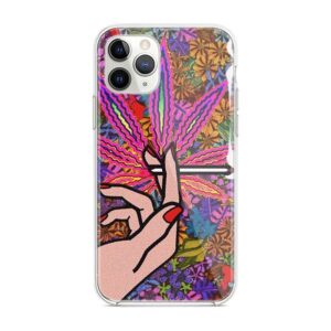 Multi-Color Pop Art Hand Holding A Joint iPhone 12 Cover