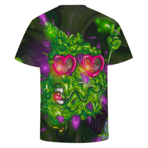 Party Vector Nug Holding A Joint Stoner Dope T-shirt