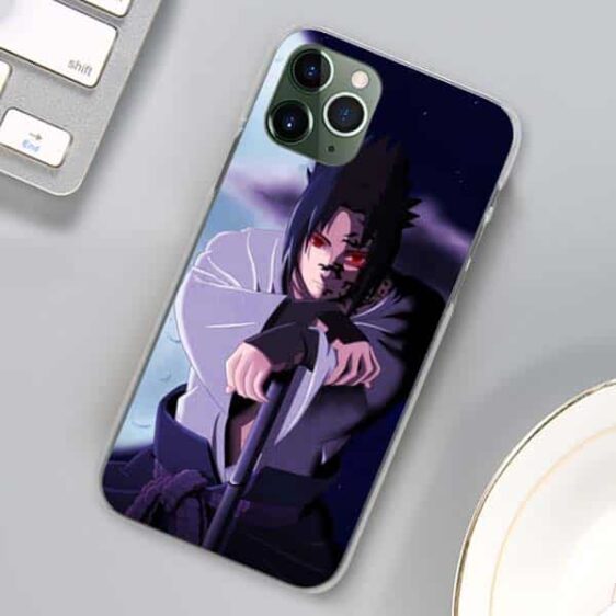 Sasuke Heavens' Curse Mark Sharingan iPhone 12 Case