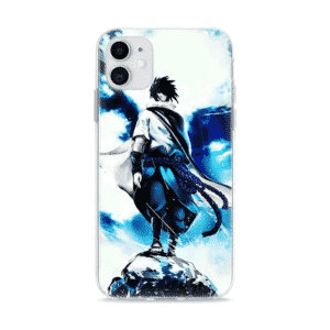 Sasuke Uchiha Tie Dye Style Abstract Blue iPhone 12 Case