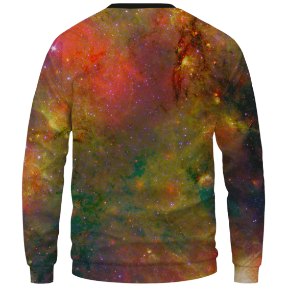 Snoop Dogg Trippy Galactic Stoned Marijuana 420 Cool Sweatshirt - Back Mockup