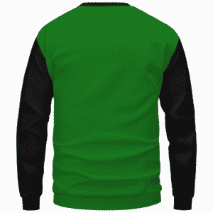 Stoner Mike Monsters Inc Dope Green Black Sweater - Back Mockup