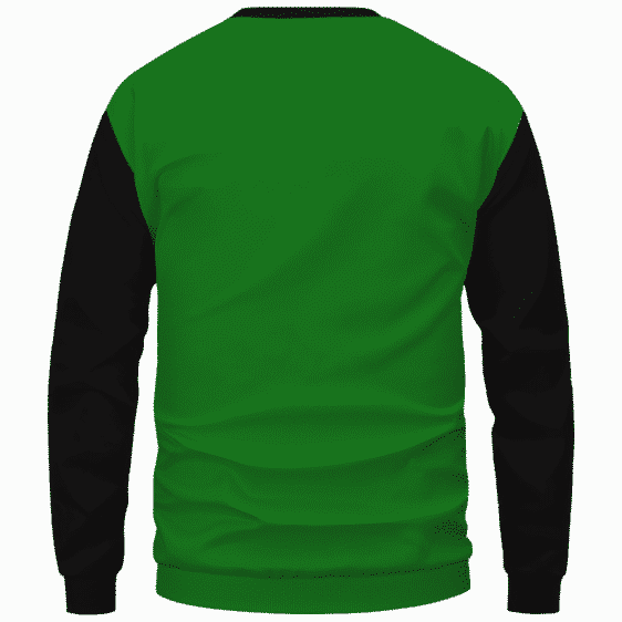 Stoner Mike Monsters Inc Dope Green Black Sweater - Back Mockup