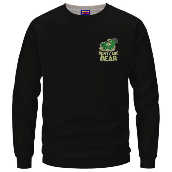 We Don't Care Bear Parody High on Marijuana 420 Crewneck Sweater
