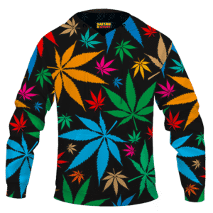 Weed Marijuana Colorful Seamless Pattern Dope Hoodie