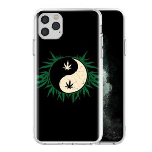 Yin Yang Marijuana Leaves iPhone 12 (Mini, Pro & Pro Max) Case