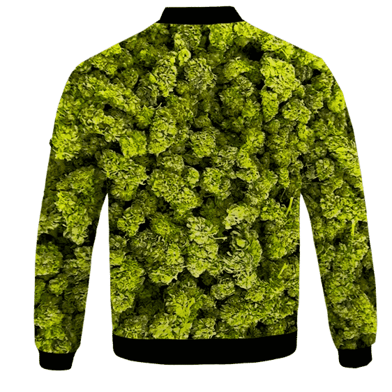 Marijuana Kush Nugs All Over Print Awesome Bomber Jacket - BACK