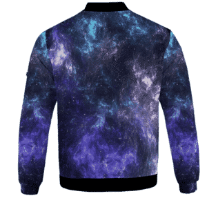Mona Lisa Collage Smoking Joint Galaxy 420 Trippy Sweatshirt - BACK
