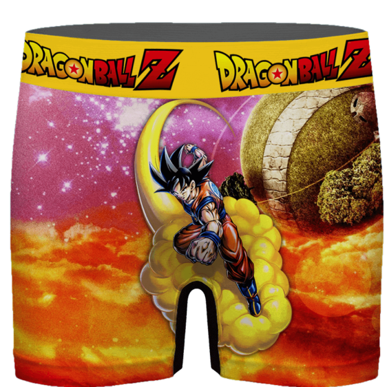 DBZ Goku Flying With His Nimbus Around The Galaxy Men's Brief