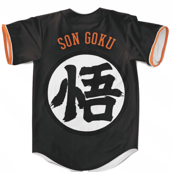 DBZ Son Goku Spirit Bomb Kush Nug Black Awesome Baseball Jersey