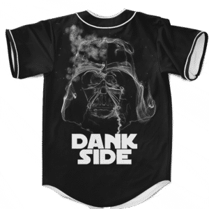 Darth Vader Smoke Dank Side Spoof Parody Baseball Jersey