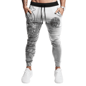 Women/Men Sports Pants Dragon Ball Z/Super Front Printed Trousers with Drawstring Baggy Running Pants 