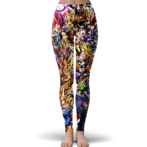 Dragon Ball Z Family Of Characters Cool Dope Yoga Pants