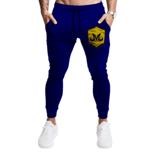 Dragon Ball Z Majin Badge Awesome Navy Blue Tracksuit Bottoms